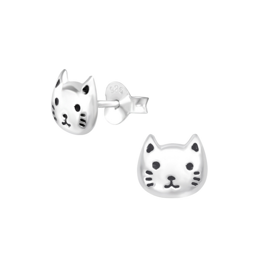 E-28 Cat Face Earrings