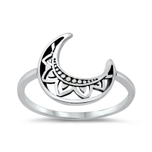 R-1 Crescent Moon Ring