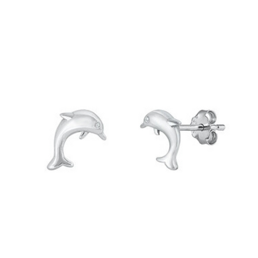 E-10 Dolphin Earrings