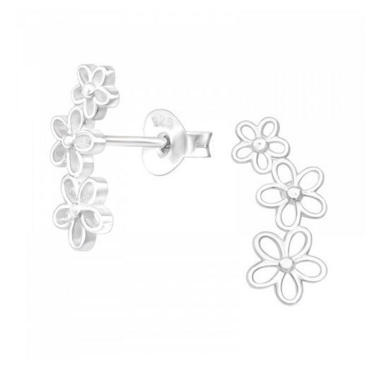 E-114 Trail of Flowers Earrings