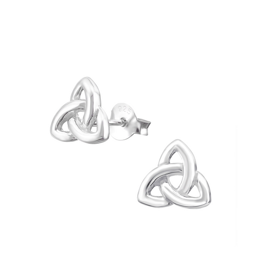 E-41 High Polish Triquetra Earrings