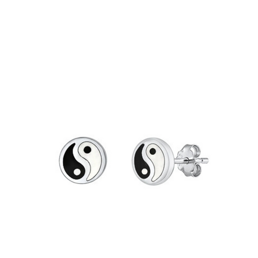 E-68 Yin Yang Earrings