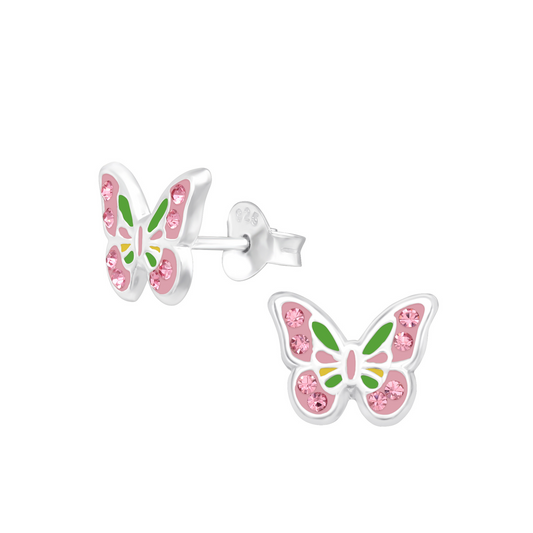 E-86 Colorful Butterfly Earrings