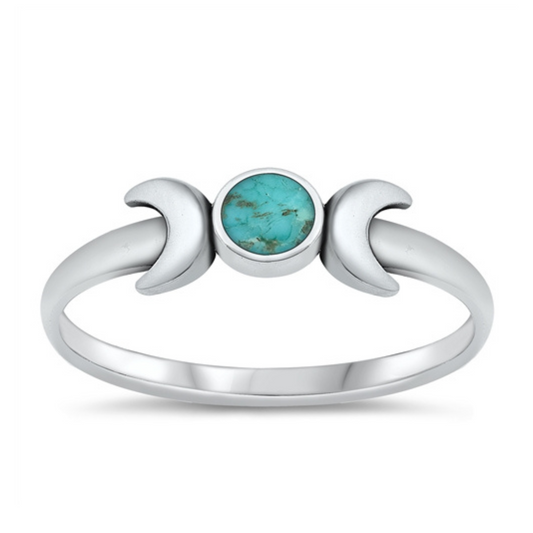 R-104 Moon with Turquoise Ring