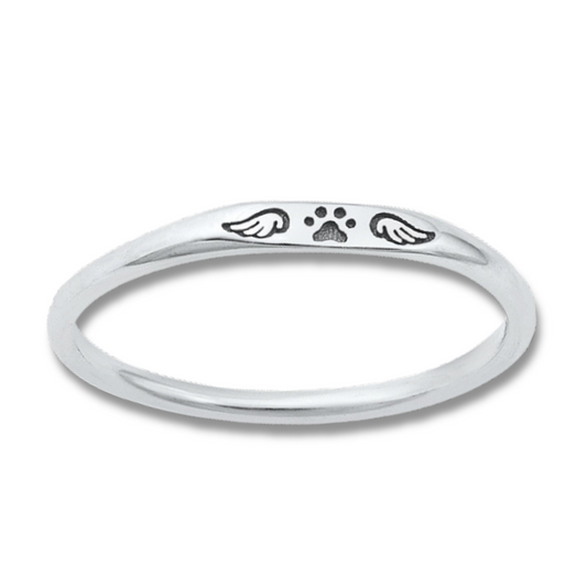 R-48 Tiny Wings and Paw Ring