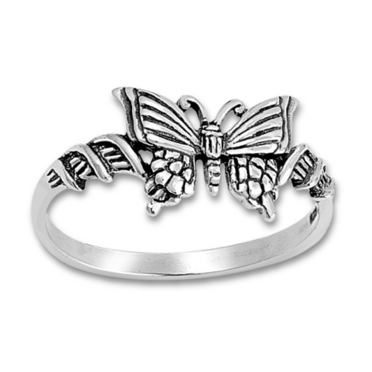 R-59 Ornate Butterfly Ring