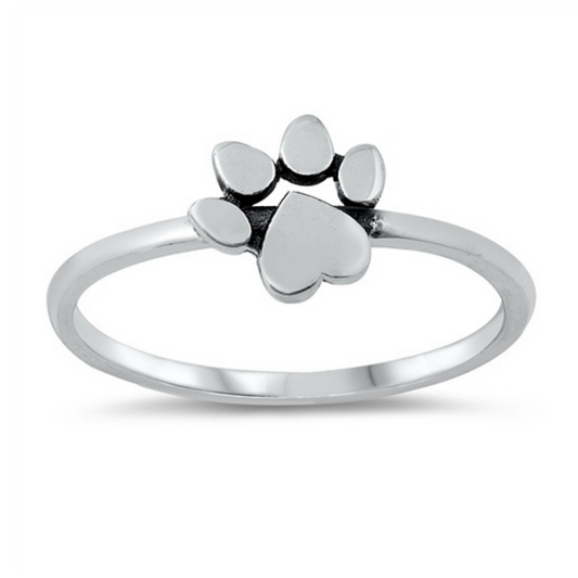 R-83 Paw Print Ring