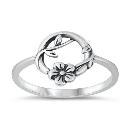 R-99 Round Flower Ring