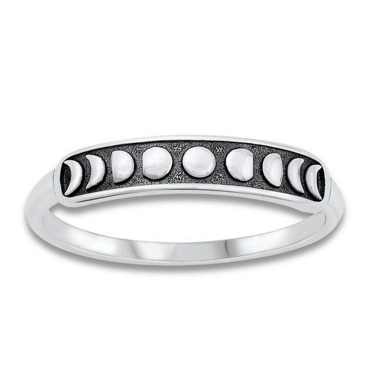 R-9 Moon Phases Dark Ring