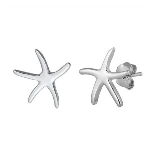 E-2 Thin Starfish Earrings