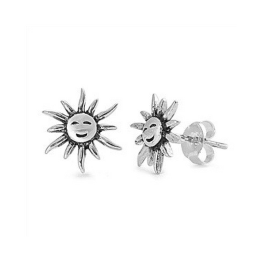 E-12 Smiling Sun Earrings